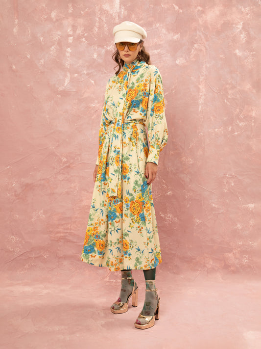 Kaftan Dress - Cream Tapetsaria