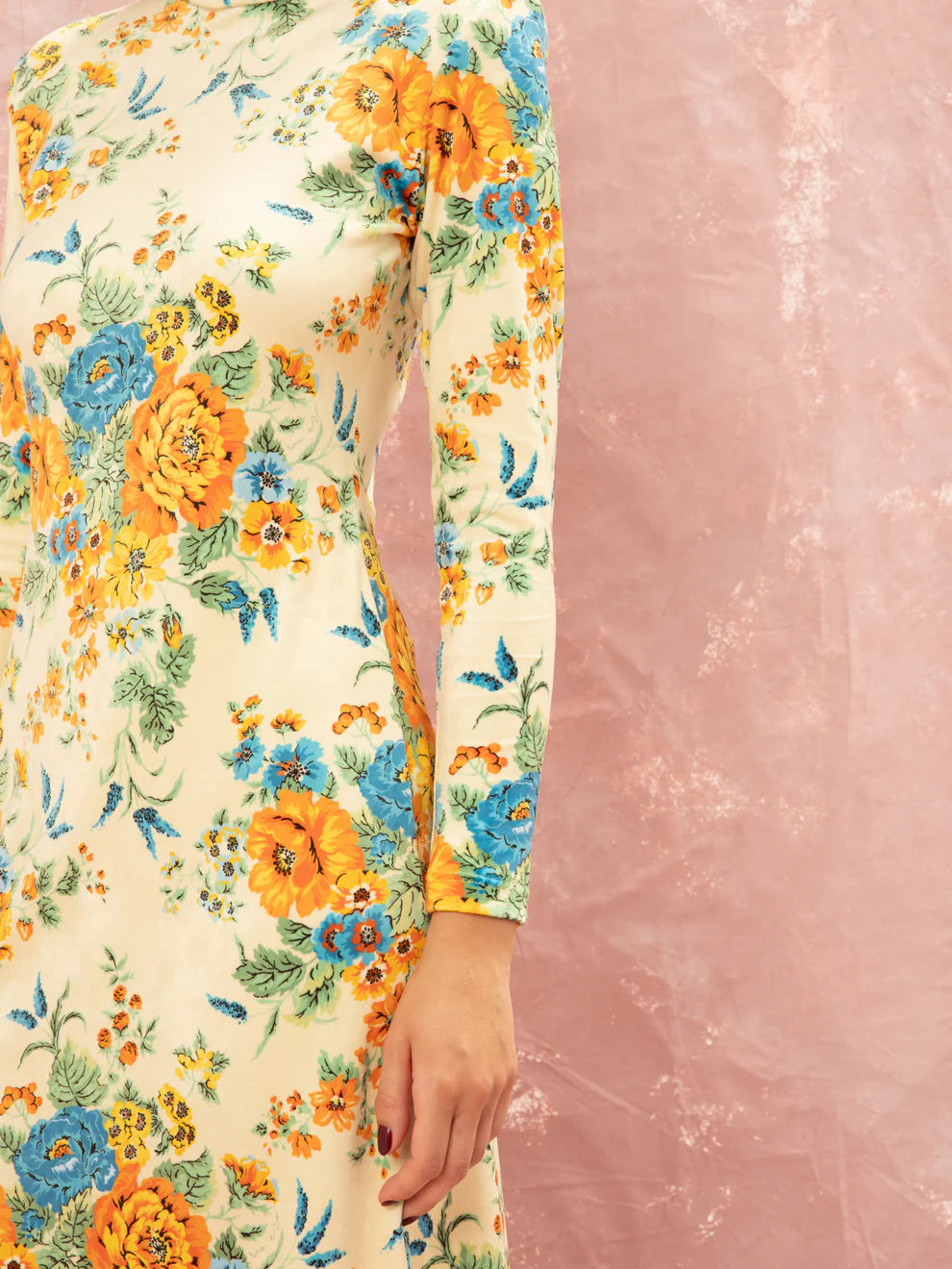 Fluffy Maxi Dress - Tapetsaria Cream