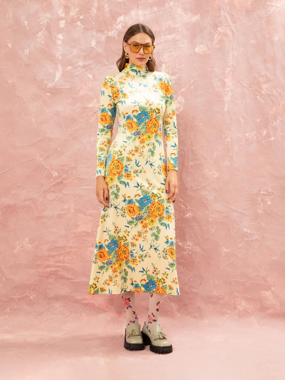 Fluffy Maxi Dress - Tapetsaria Cream