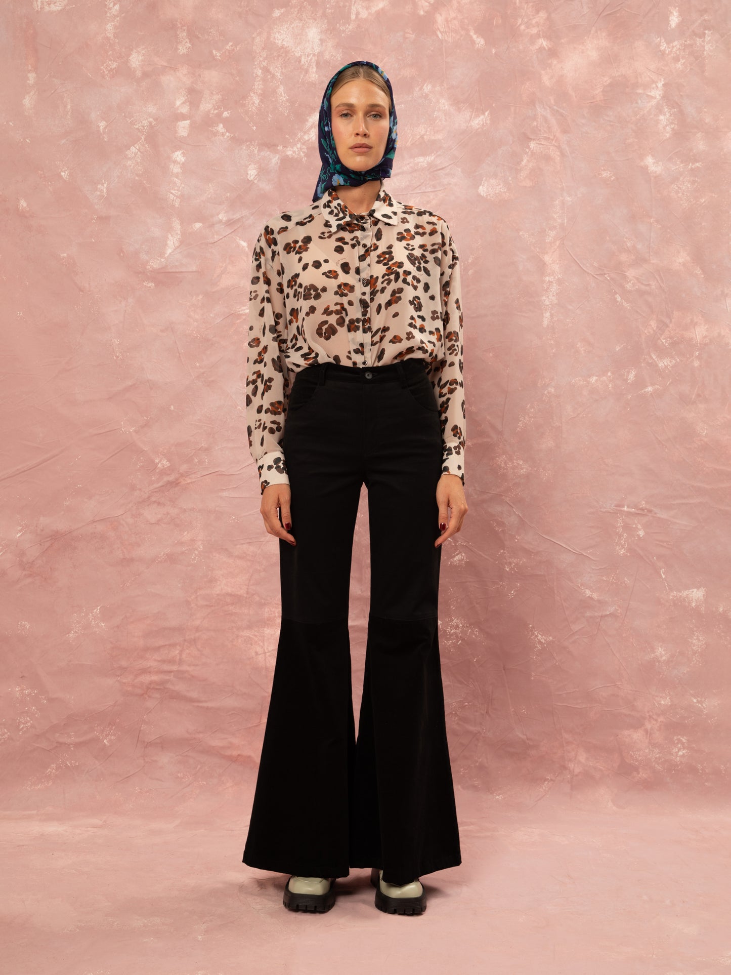 One Size Oversized Shirt - Leopard