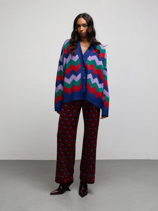 PALOMA KNIT CARDIGAN - ZIGZAG