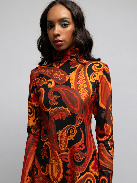 Bette Blouse - Paisley Black