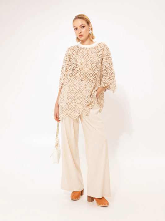 Line Pants - Beige