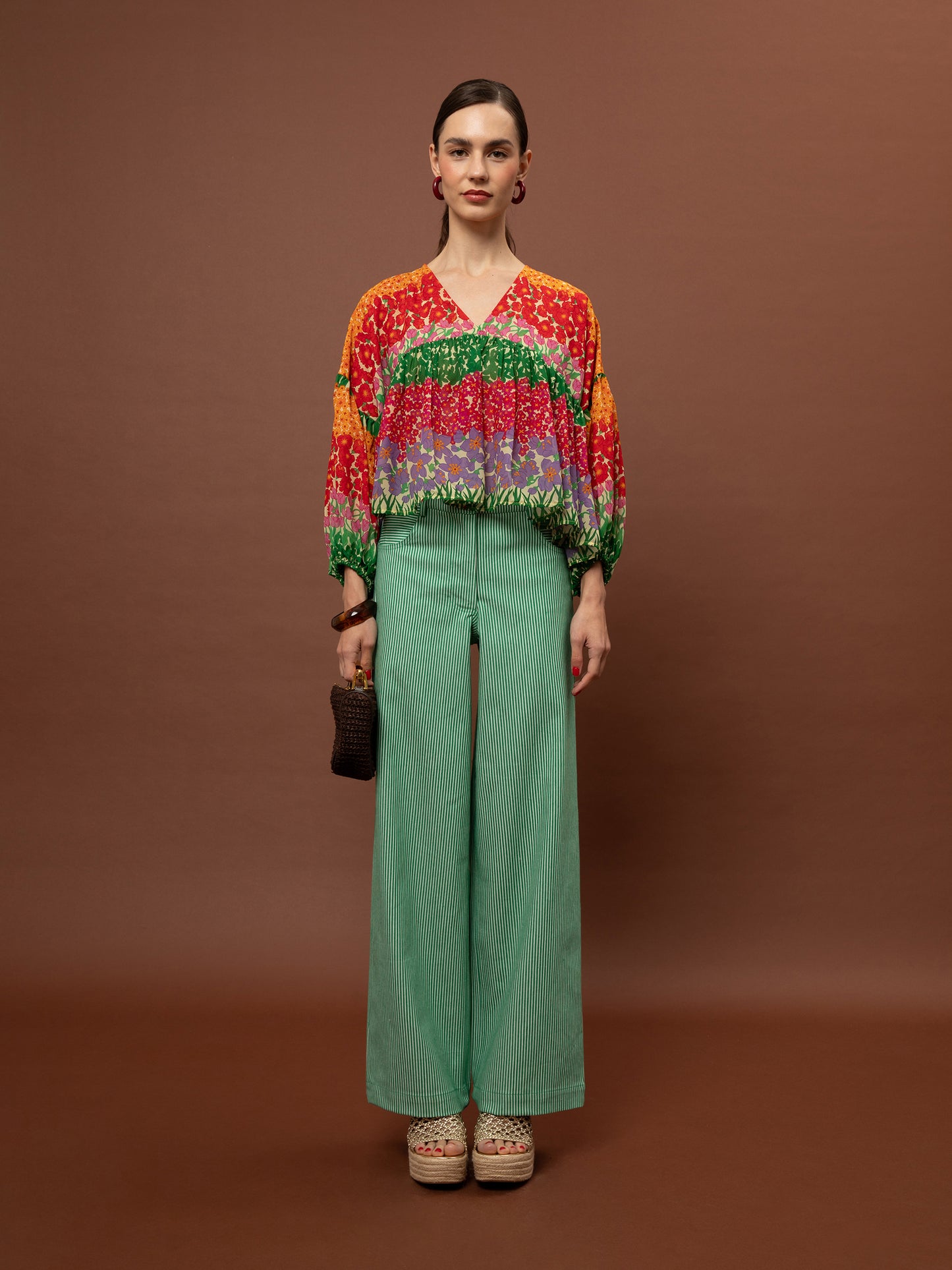 Ruffled Chiffon Blouse