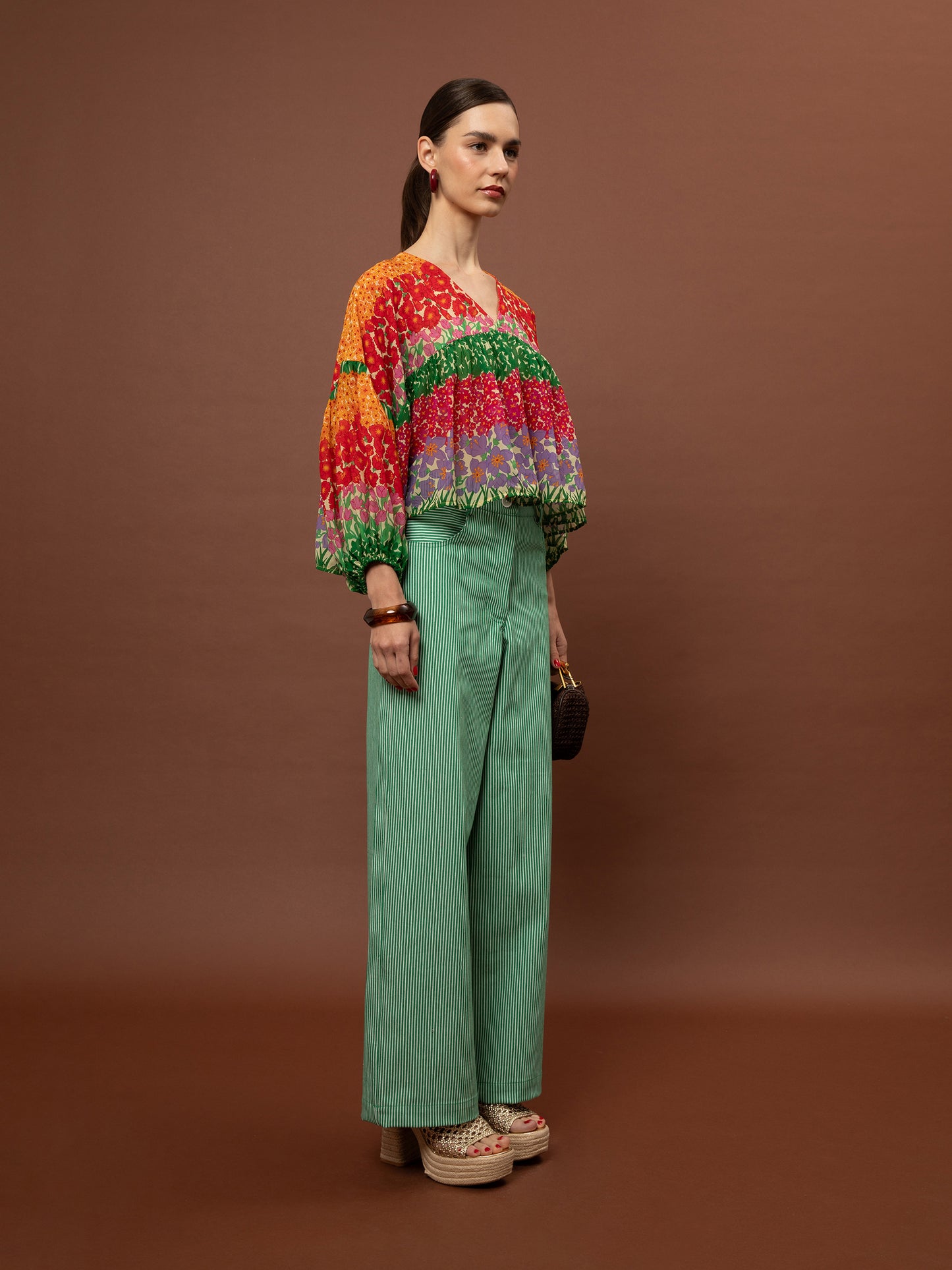 Ruffled Chiffon Blouse