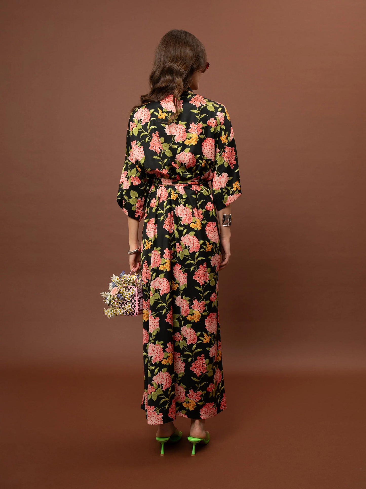 Kaftan Maxi Dress - Ortansies Black