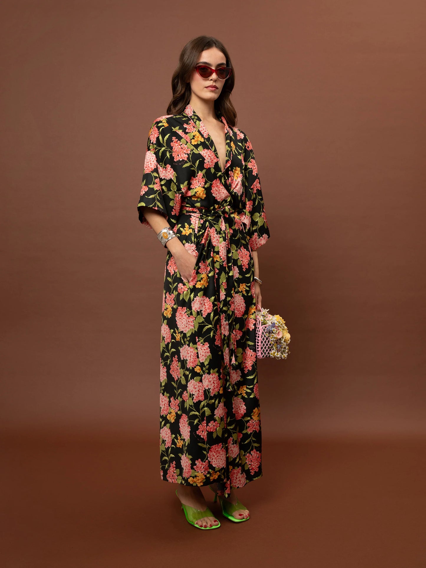 Kaftan Maxi Dress - Ortansies Black