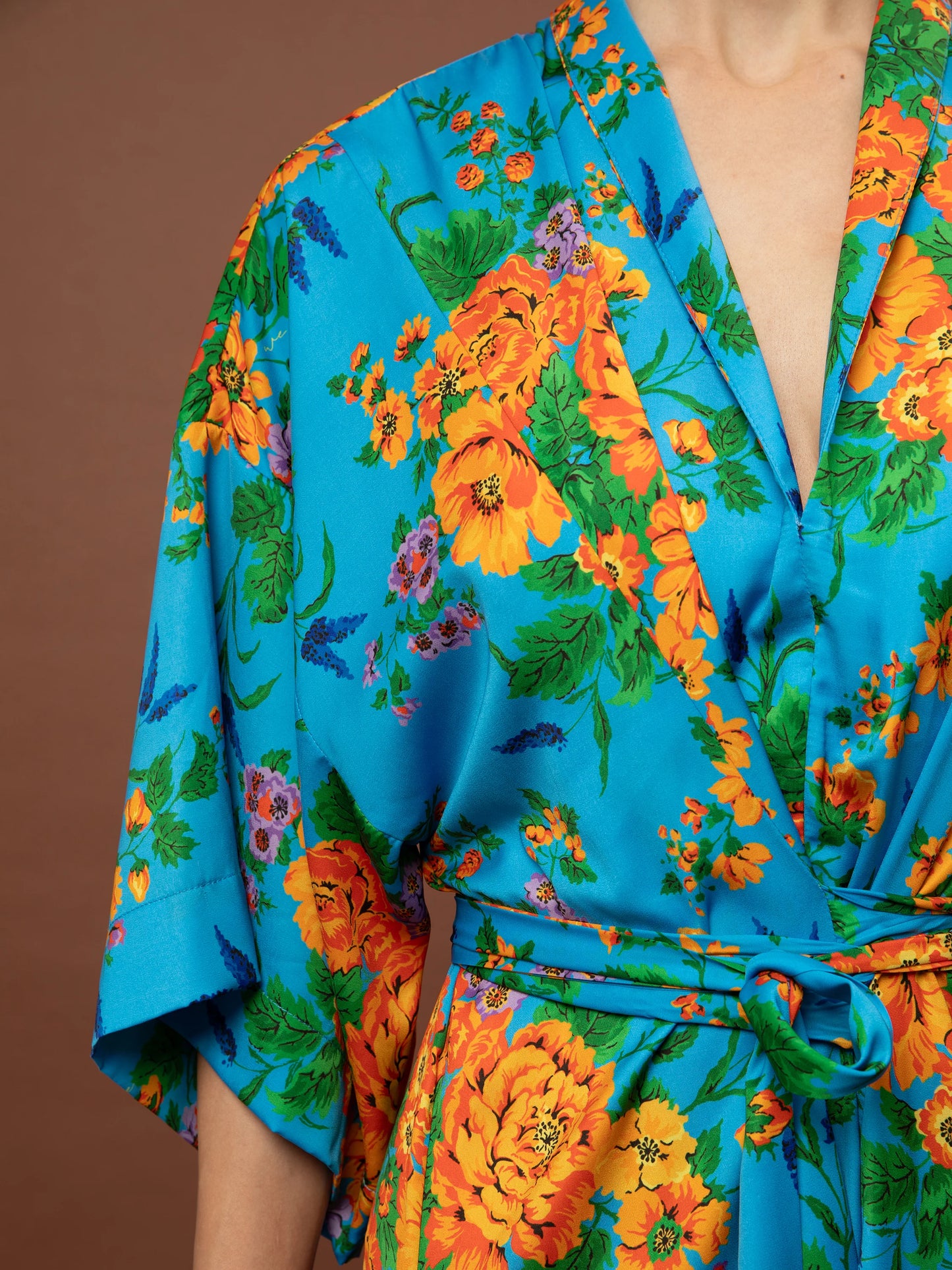 Kaftan Maxi Dress - Tapetsaria Aqua
