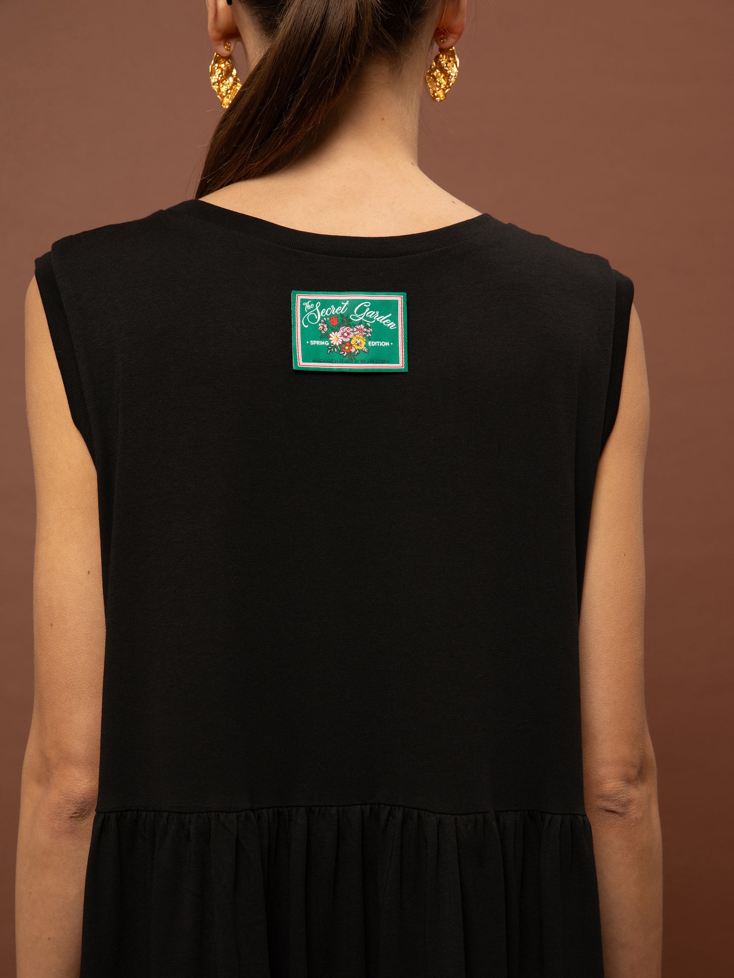 Sleevless Maxi Dress - Black