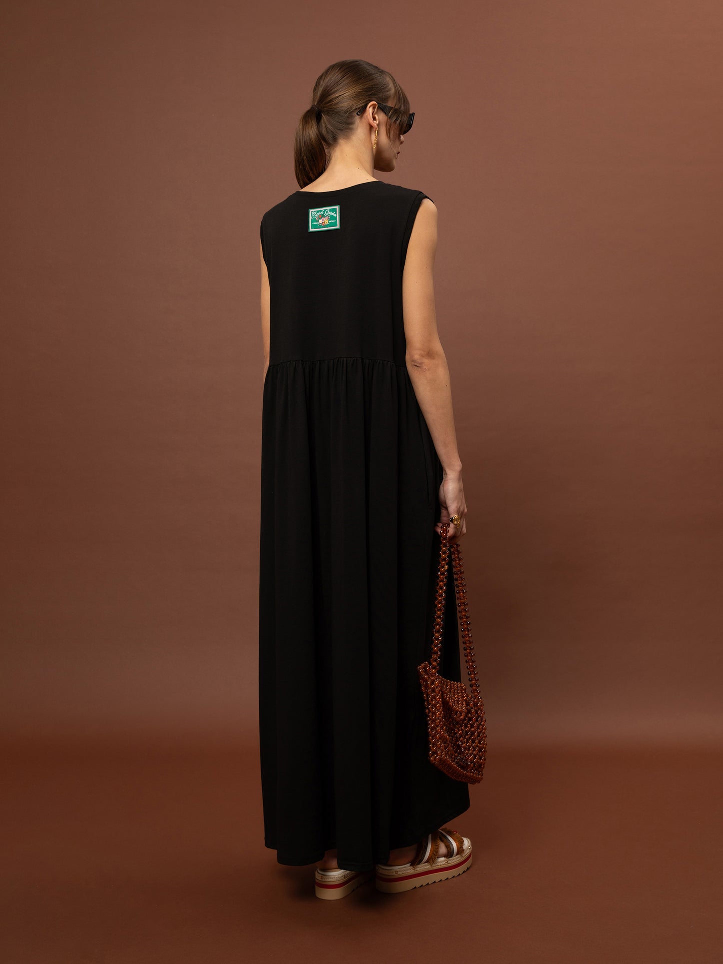 Sleevless Maxi Dress - Black