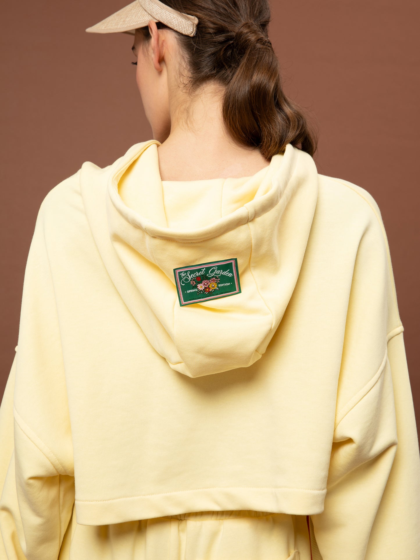 Futter Cropped Hoodie - Butter Yellow
