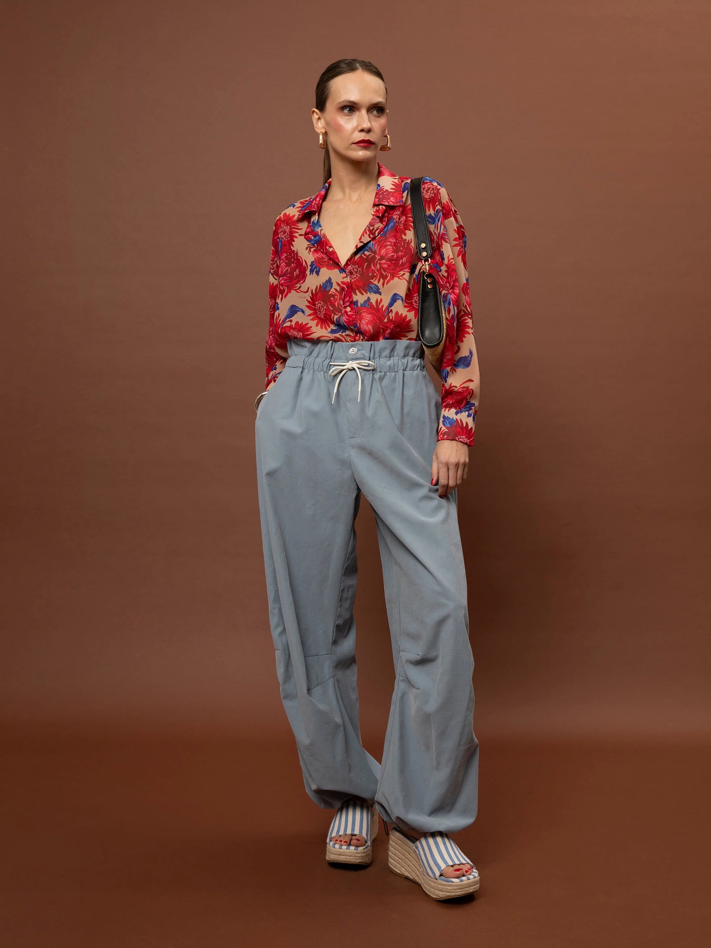 Oversized Chiffon Shirt One Size - Chrysanthema Beige