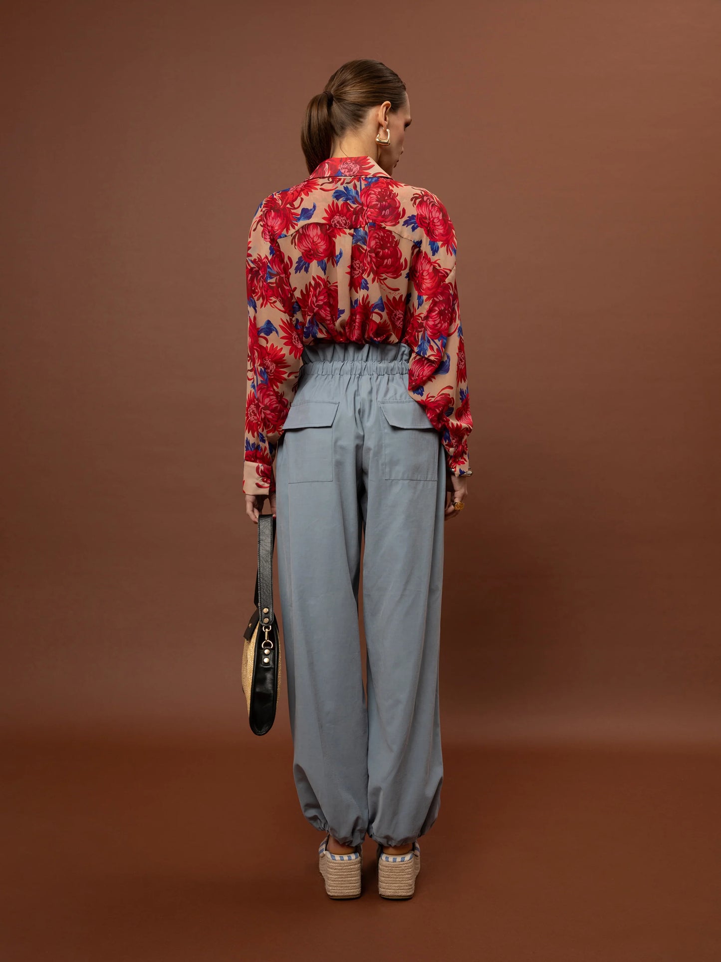 Oversized Chiffon Shirt One Size - Chrysanthema Beige