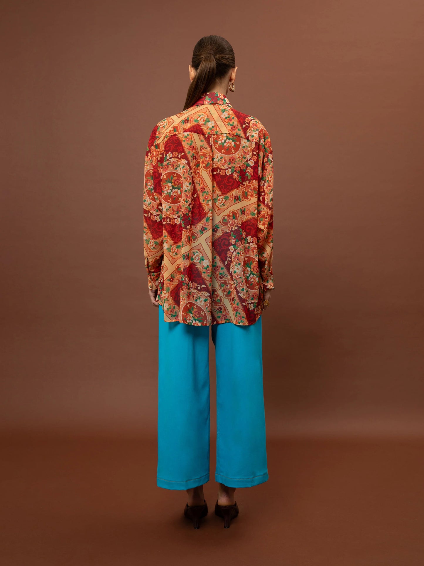 Oversized Chiffon Shirt One Size - Mpouchara