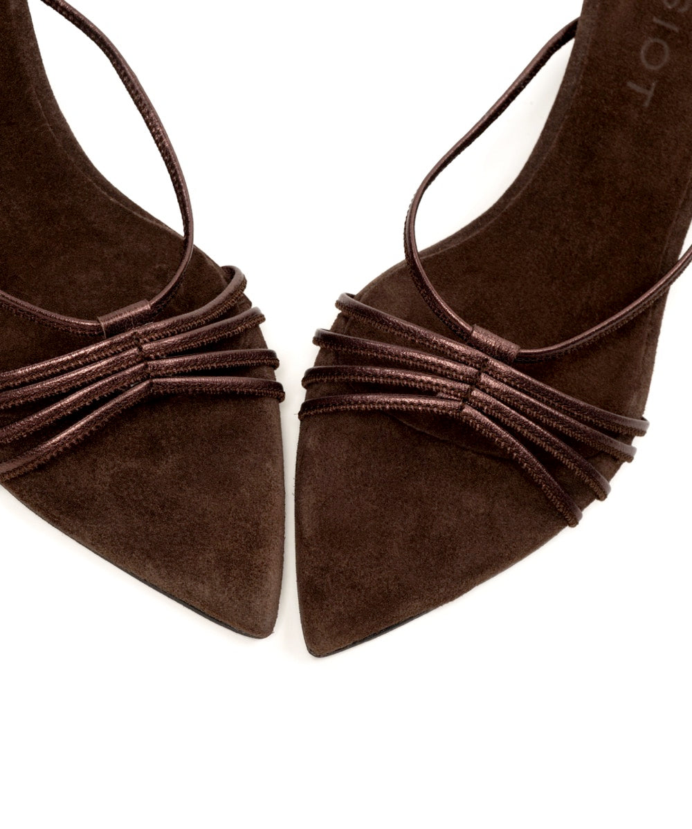 Zouloufi Esiot Kitten Heels I Brown
