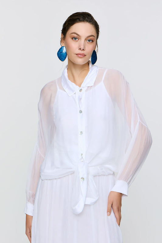 Alkyoni Shirt - White