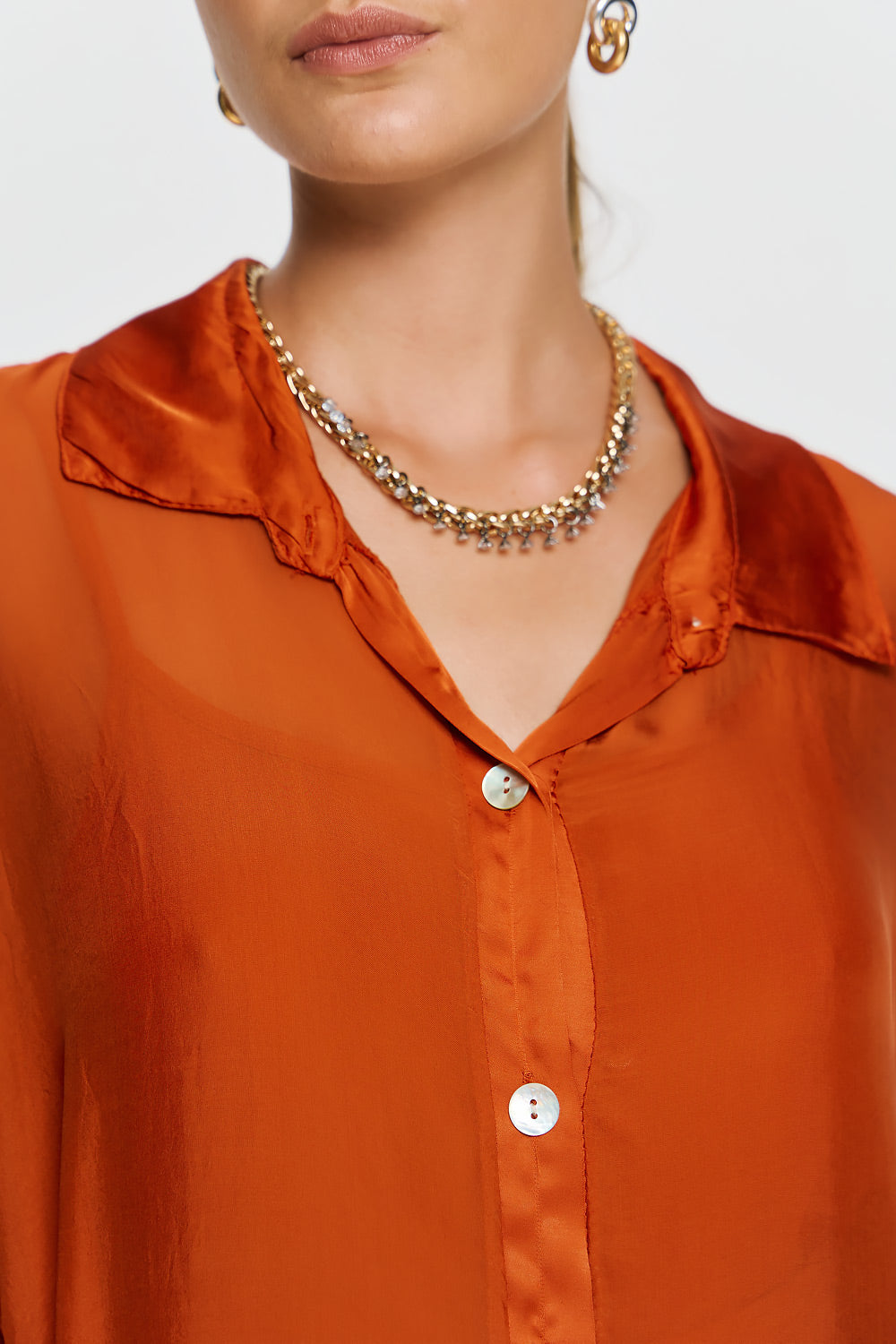 Alkyoni Shirt - Burnt Orange