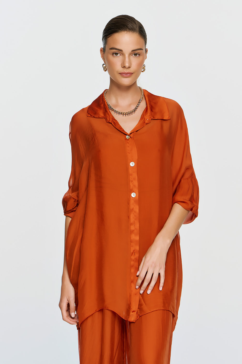 Alkyoni Shirt - Burnt Orange