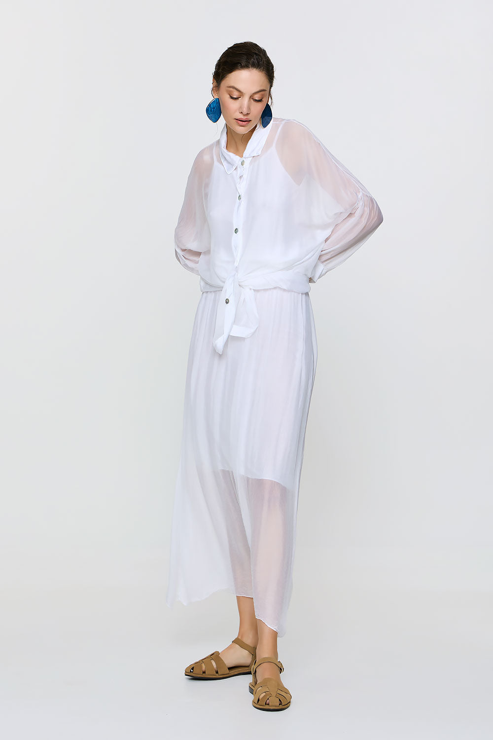 Alkyoni Shirt - White