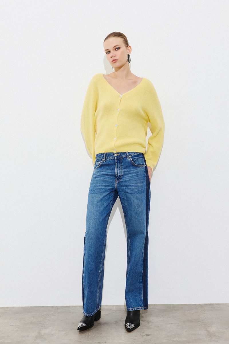 Alpaca Cardigan Efimeron - Light Yellow