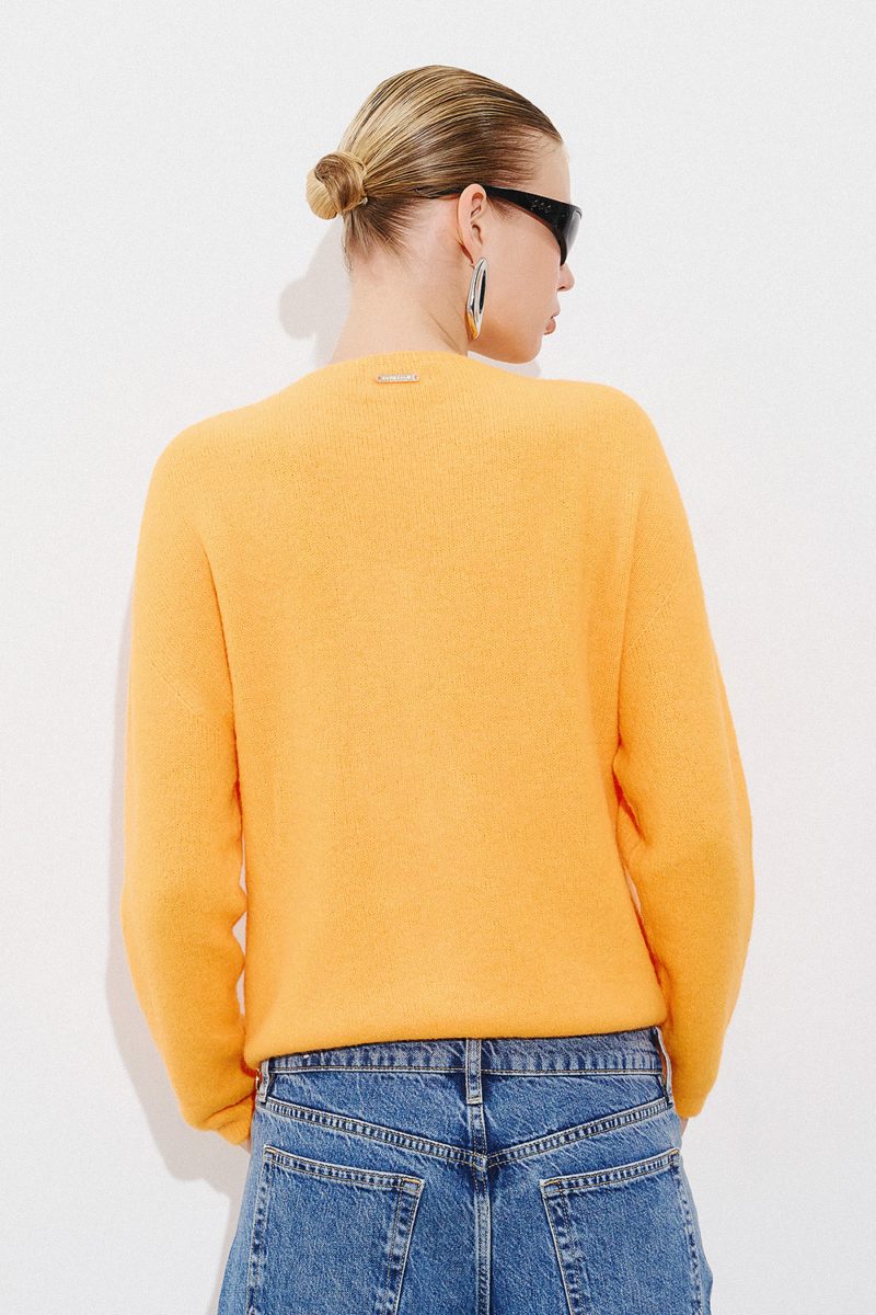 Alpaca Cardigan Efimeron - Orange