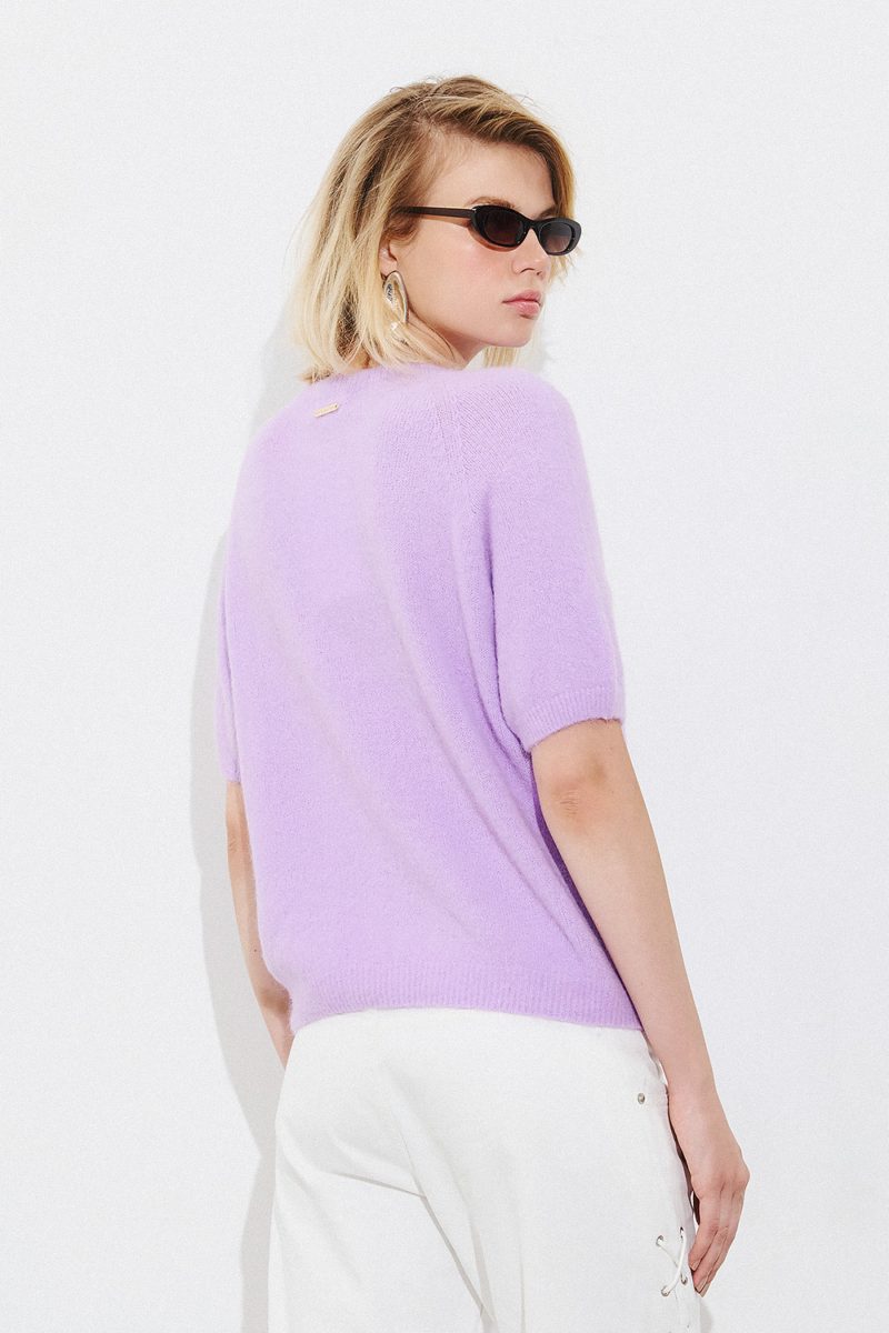 Alpaca Short Sleeve Efimeron - Lilac