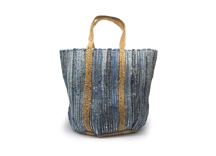 Beach Bag Cotton Blue