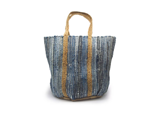 Beach Bag Cotton Blue