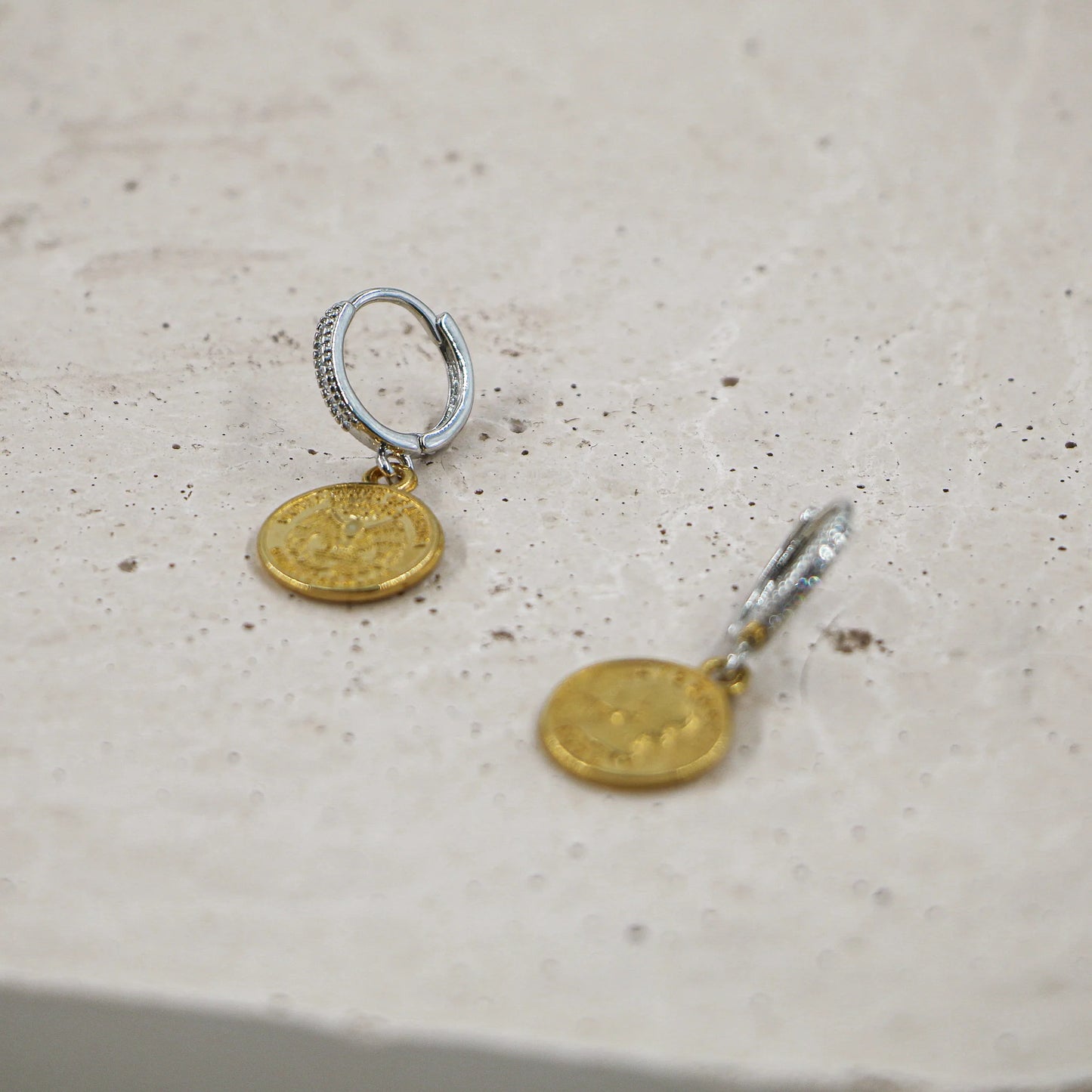 #0126-03 Coin Earrings