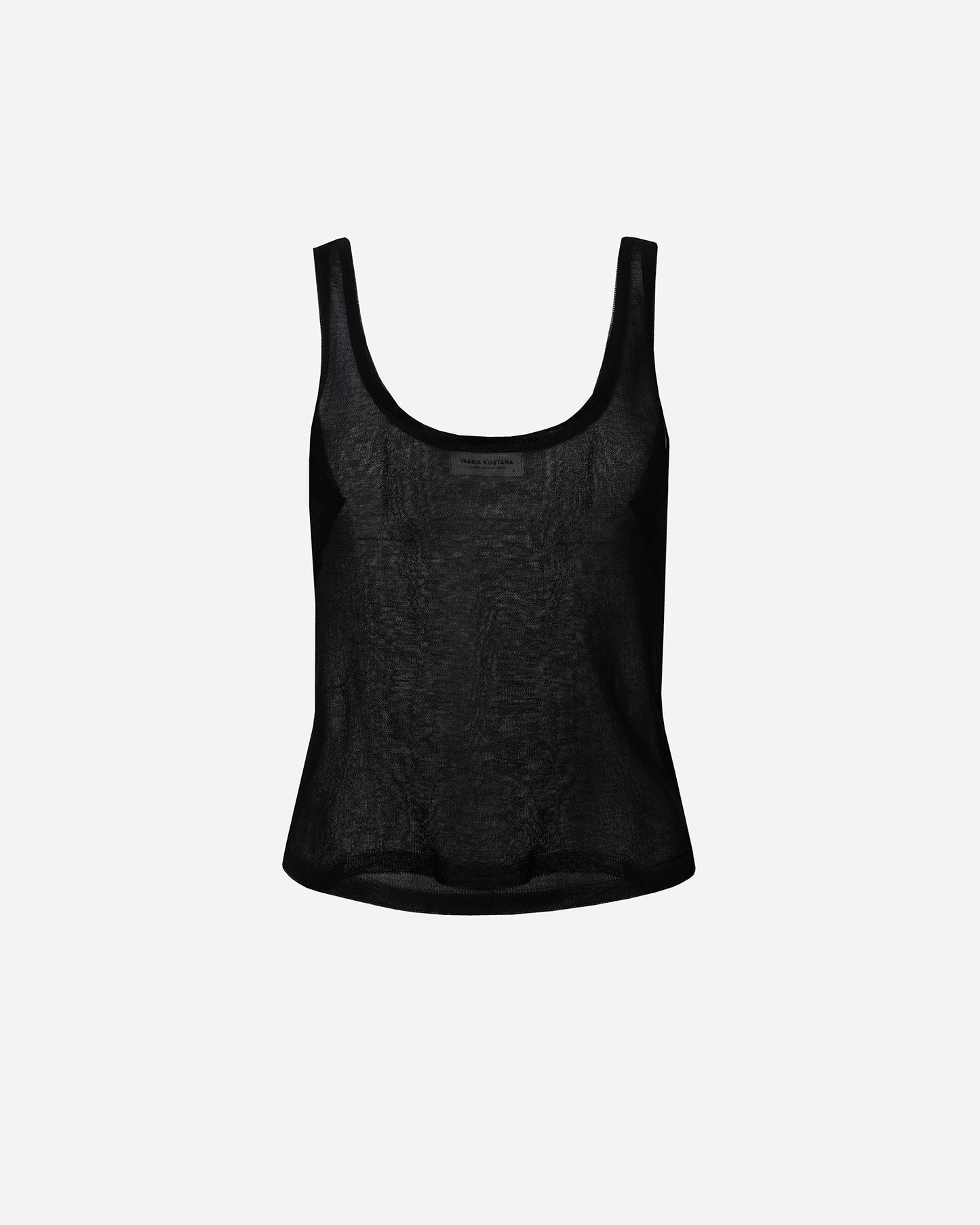 Black Knit Tank Top