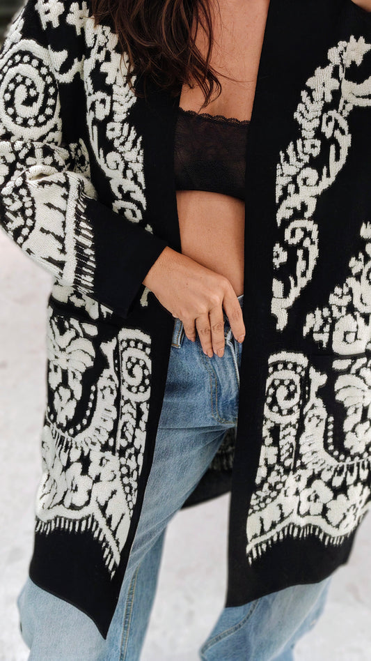 Black & White Cardigan