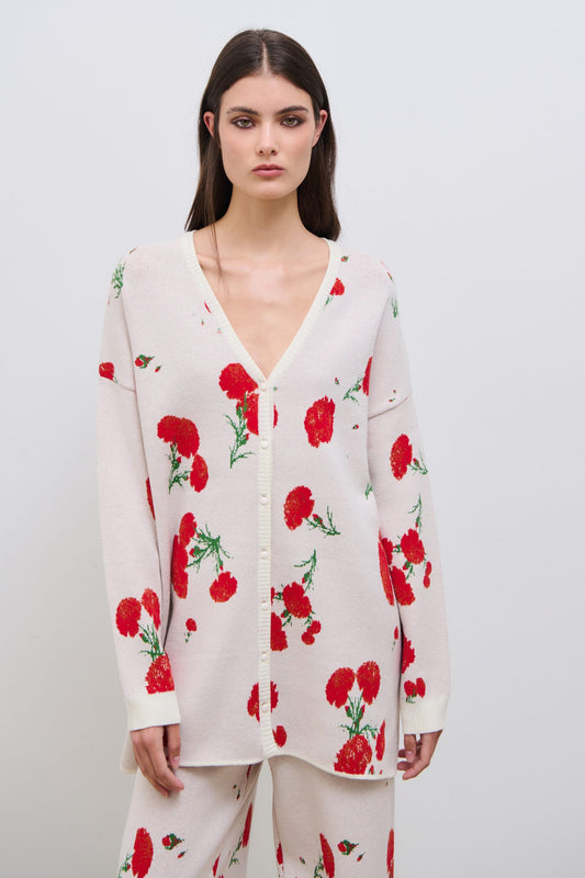 Carnation Cardigan Ecru