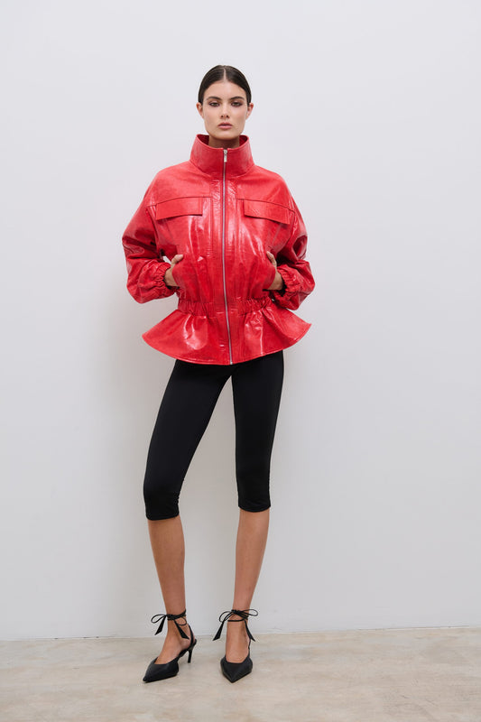 Carnation Leather Jacket