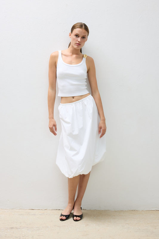 Dress Mini Strapless Balloon - White