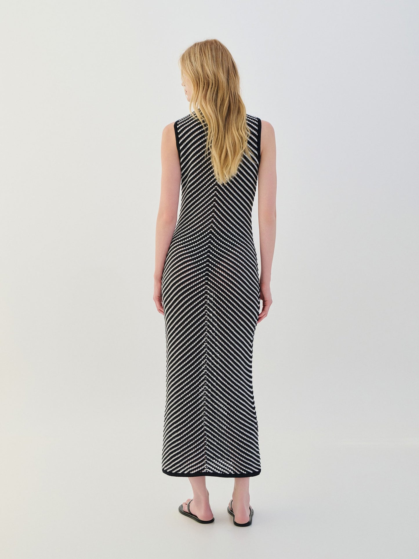 Dress Maxi Two-Tone - B&W