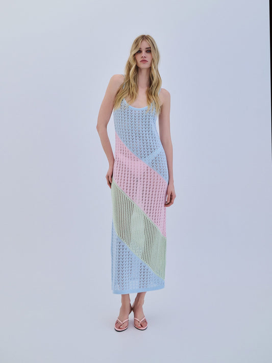 Dress Maxi Tricolor