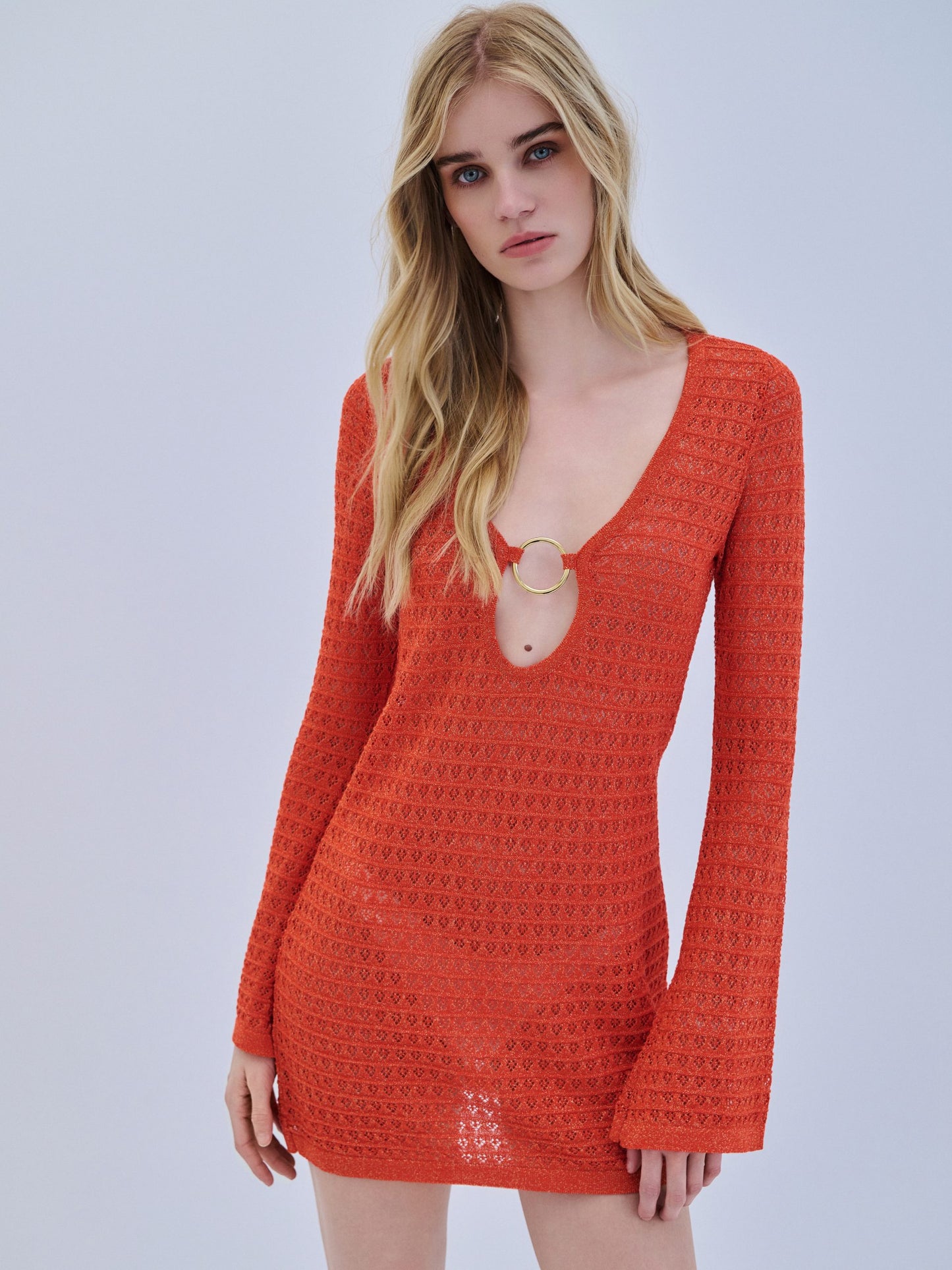 Dress Maxi Lurex Ring Mini
