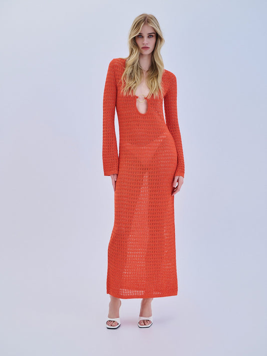 Dress Maxi Lurex Ring