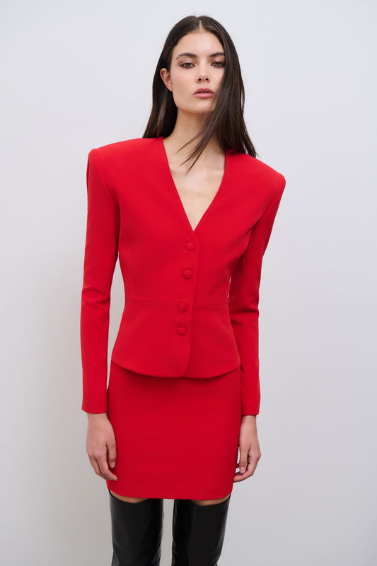 Aurora Blazer Red