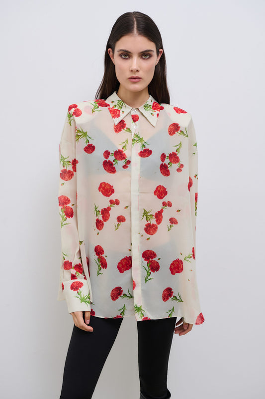 Carnation Dream Shirt Ecru