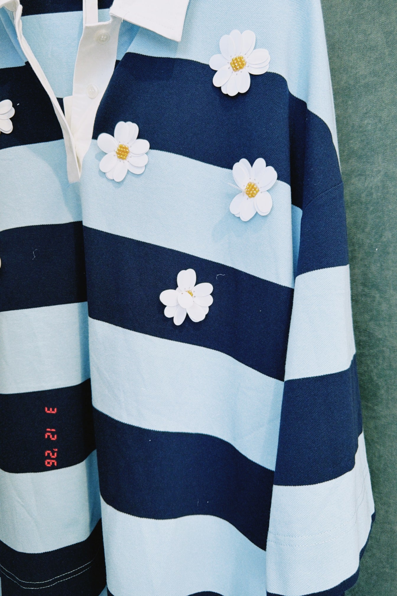 Daisy Polo T-shirt - Blue Navy