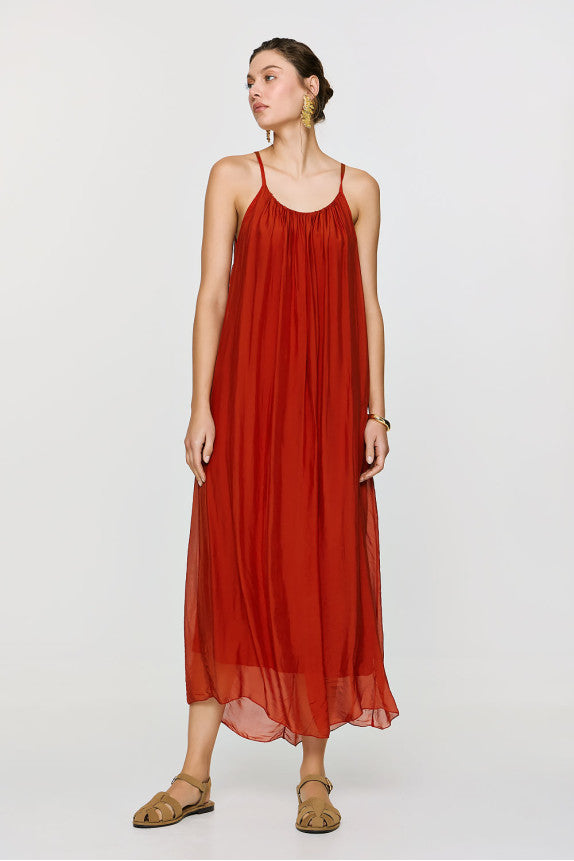 Dione Dress - Burnt Orange