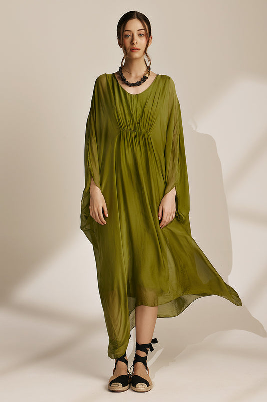 Anna Dress - Olive Green