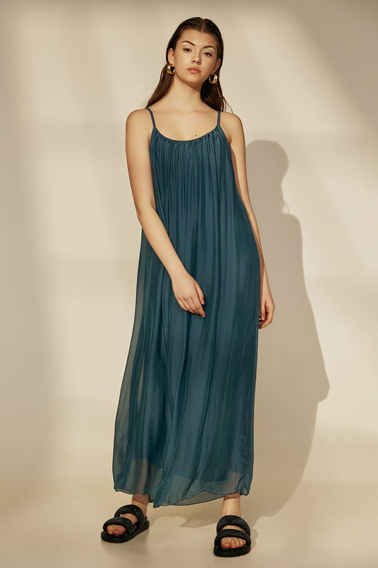 Dione Dress - Blue Indigo