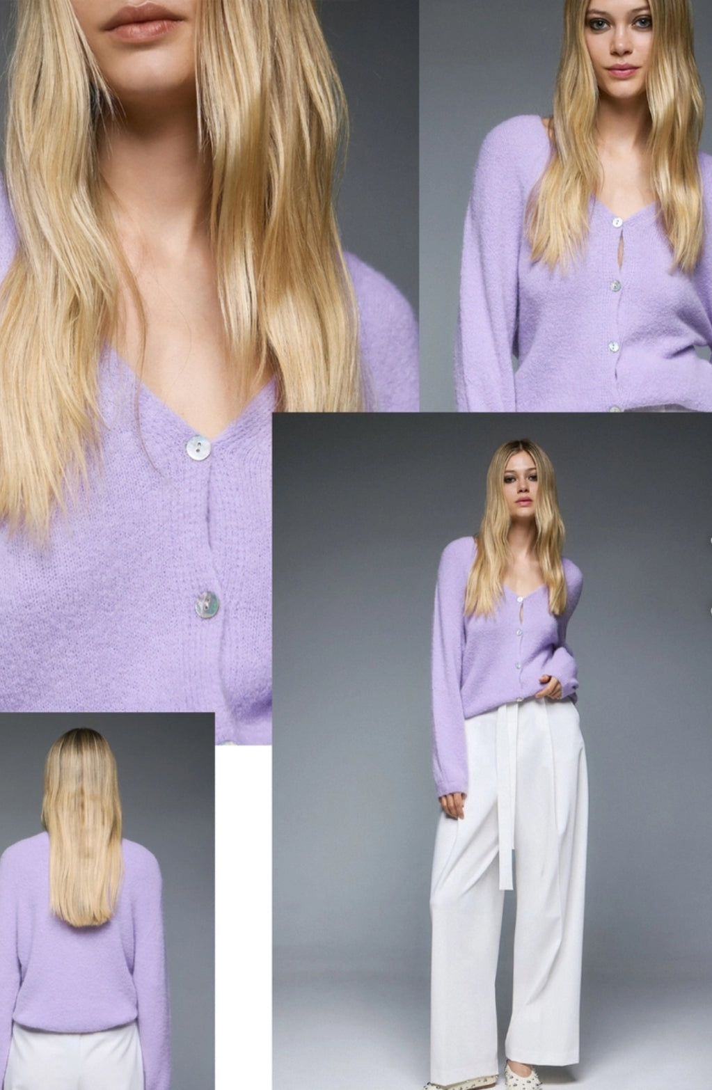 Chromaé Knitwear Hue Cardigan - Lilac