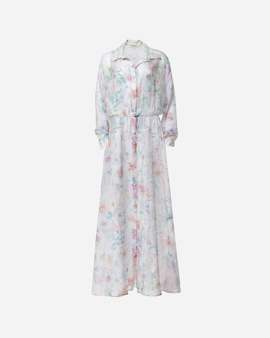 Floral Chemisier Maxi Dress