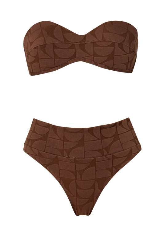Zoey Coffee Jacquard
