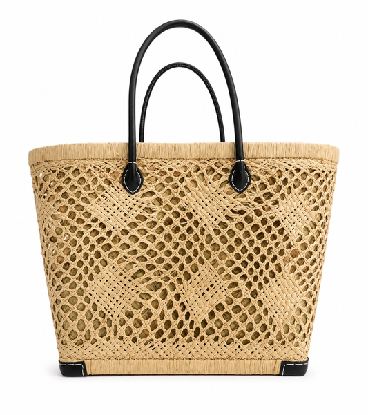 Madagascar Crochet Tote Bag - Natural