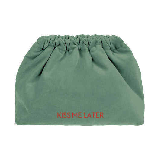 Kiss Me Later - Velvet Clutch Bag