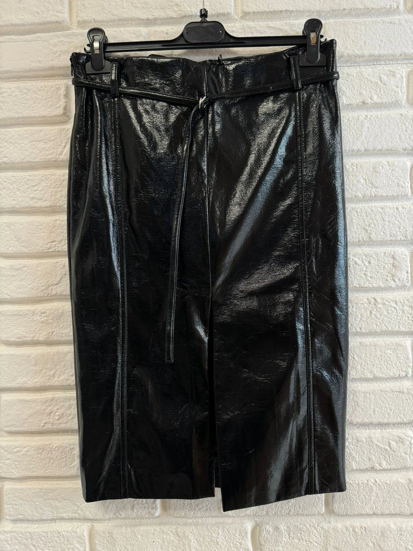 Vinyl Skirt - Black